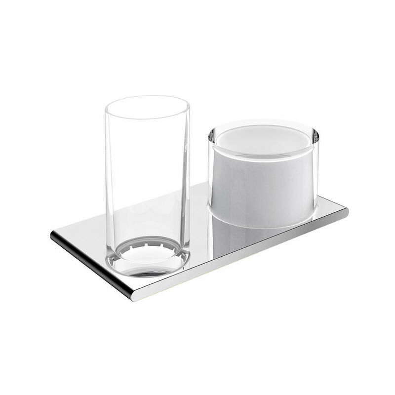 

Keuco Edición 400 doble portavasos y dispensador de loción 11553, cromado - 11553019000