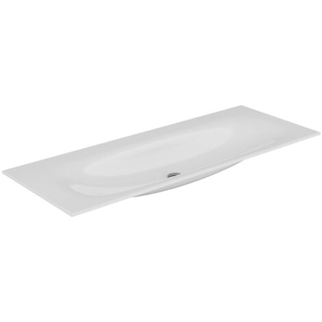 KEUCO EDITION 11 Einbauwaschtisch aus Keramik, 1407x17x538mm,