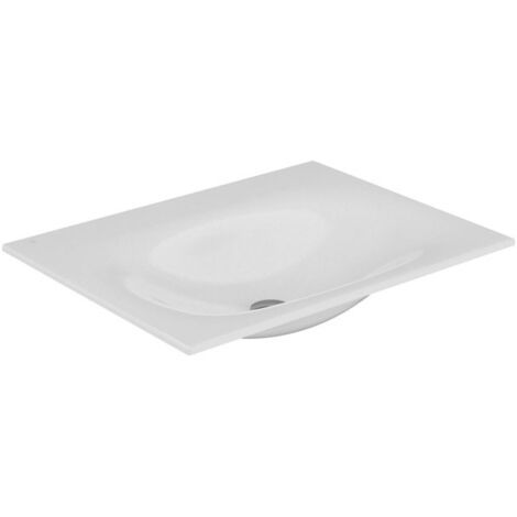 KEUCO EDITION 11 Einbauwaschtisch aus Keramik, 704x17x538mm, ohne