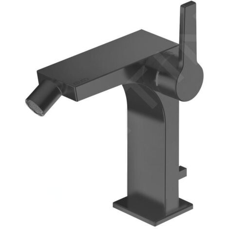 Keuco Edition 11 - Robinet de bidet à levier avec bonde, chrome noir 51109130000