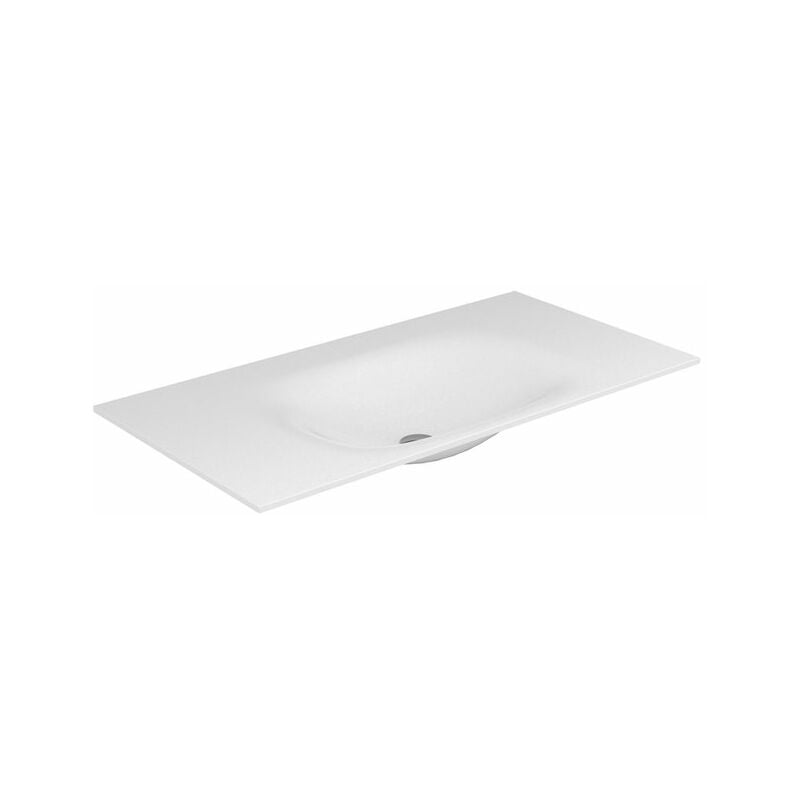

Keuco Edition 11 Varicor lavabo 31270, 1400x535mm, sin agujero del grifo, blanco, - 31270701400
