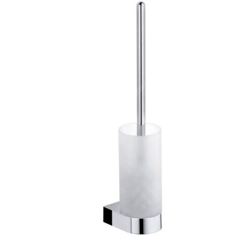 Keuco Edition 300 - Brosse de toilette murale, verre mat/chrome 30064019000