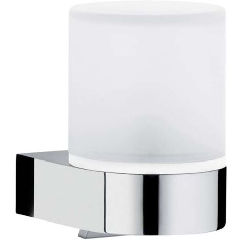 Keuco Edition 300 - Distributeur de savon avec support, verre dépoli / chrome 30052019000