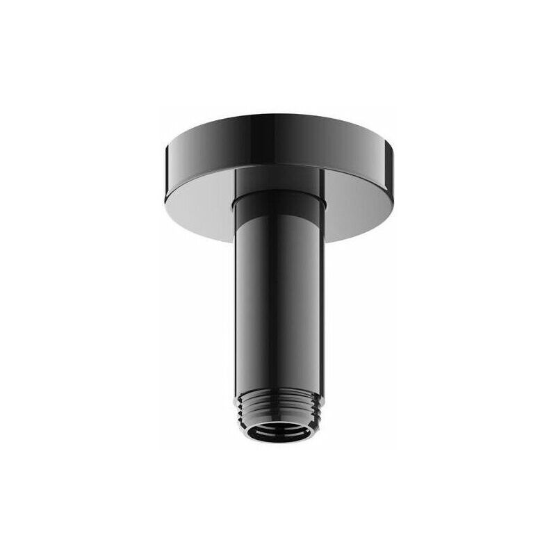 

Brazo de ducha ELEGANCE para conexión al techo de 1/2 pulgada, saliente de 100 mm, cromo negro pulido KEUCO