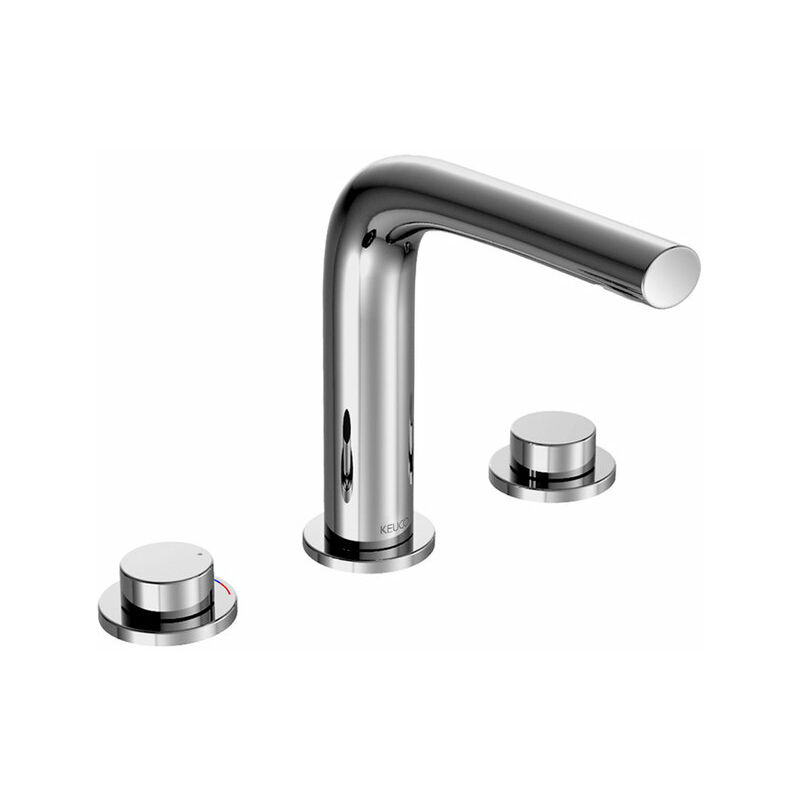 

Keuco Edition 400 Mezclador de lavabo de tres orificios 150 5151515, con desagüe, cromado - 51515010000