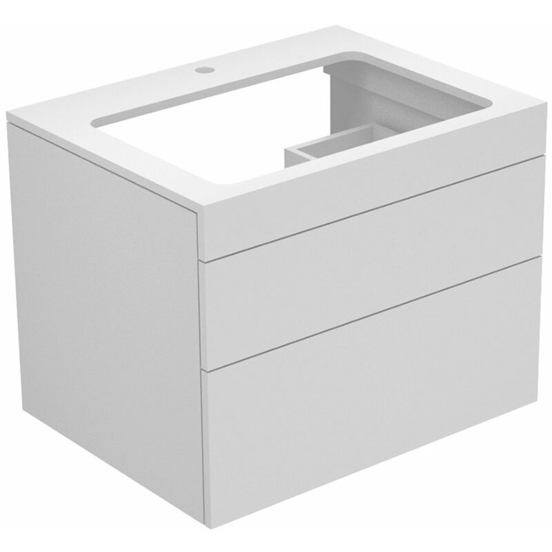 

Keuco Gmbh&co.kg - Keuco Edition 400 Vanity unit 31571, con perforación de agujero de golpecito, 700 x 546 x 535 mm, Cuerpo/frontal: Barniz