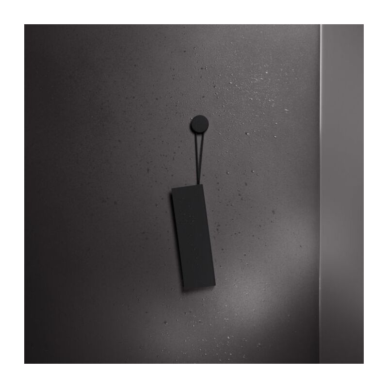 Keuco - Edition 400 raclette de douche 04959370000 noir (ral 9011), avec support mural