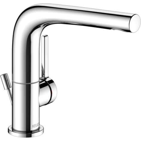 Keuco Edition 400 Waschtischarmatur 51505010000 Ausladung 153mm, schwenkbar, mit Ablaufgarnitur, verchromt