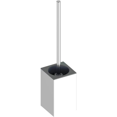 KEUCO EDITION 90 Ensemble brosse de toilette, corps en métal,