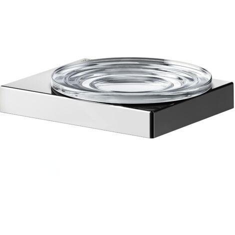 Keuco Edition 90 - Porte-savon avec support, verre/chrome 19155019000