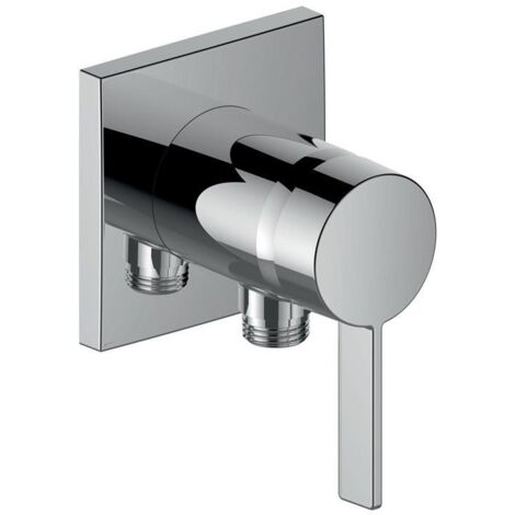 KEUCO Einhebel-Waschtisch-Mischer IXMOsolo 59552, mit Schlauchanschluss, eckig, verchromt