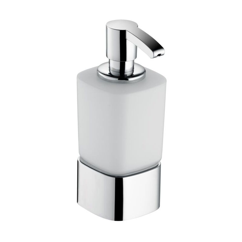 Keuco distributeur de Keuco mousse Elegance 11653019001 verre opale, dépoli, modèle de table, chromé