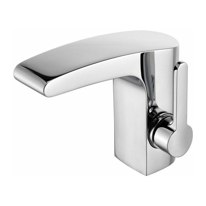 

Mezclador monomando de lavabo 120 ELEGANCE sin tirador, vaciador cromado KEUCO
