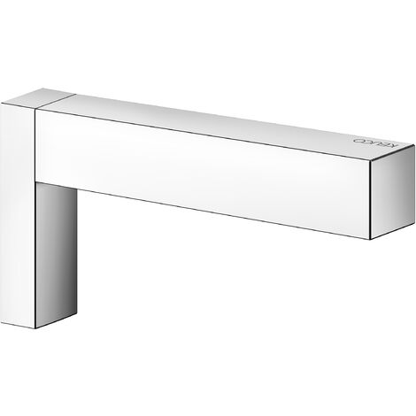 KEUCO Ersatz-Rollenhalter aus Metall, hochglanz-verchromt, WC-Rollenhalter für Badezimmer und Gäste-WC, 1 Rolle, Toilettenpapier-Halter, Edition 90 Square