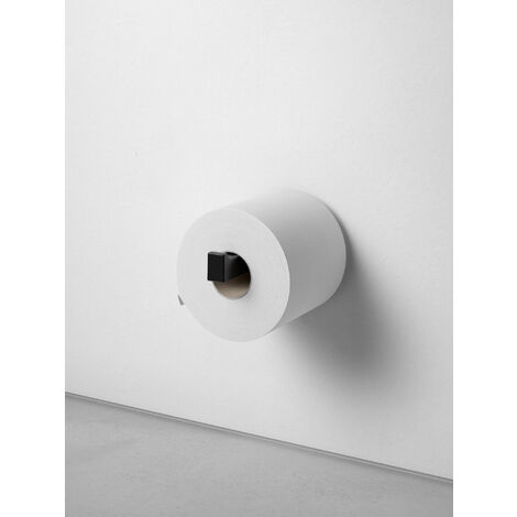KEUCO Ersatz-Rollenhalter aus Metall, schwarz-matt, WC-Rollenhalter für Badezimmer und Gäste-WC, 1 Rolle, Toilettenpapier-Halter, Edition 11