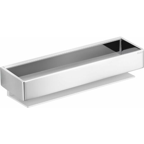 Keuco – Étagère de douche 30 cm en chrome – Fixations cachées pour montage mural – Métal argent anodisé – 11158010000