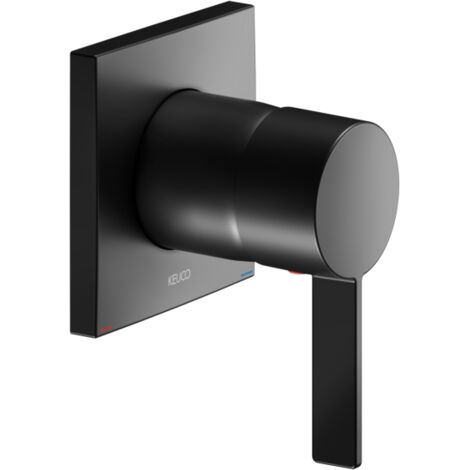 Keuco Fertigmontageset IXMO Pure UP-Einhebelmischer, eckig, schwarz matt