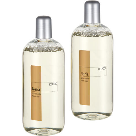 KEUCO Flüssigseife »Neria« Schaumseife 2er SetInhalt 2 x 500mlpH-neutralgeeignet für Schaumseifenspender Elegance (11649 und 11653), Plan (14957)