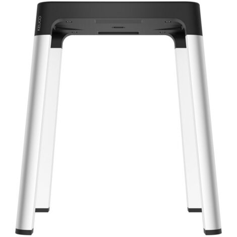 Keuco Hocker AXESS Sitzfl. 338mm, Alu silber-elox./schwarz