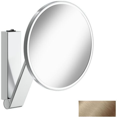 KEUCO iLookmove Miroir de soins de beauté, éclairé, rond, avec