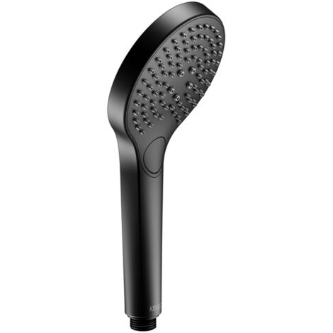 Keuco IXMO - Alcachofa de ducha 120, 3 chorros, negro mate 59580370300