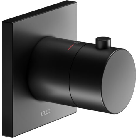 Keuco IXMO Black Selection Brausethermostat 59553370002 Unterputz, eckig, schwarz matt