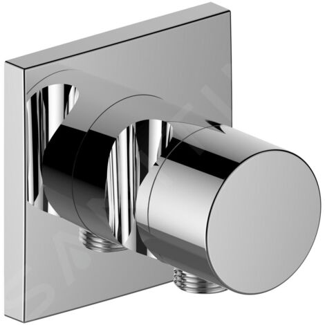 Keuco IXMO - Inverseur encastré, à 2 voies, avec raccord de tuyau et support de douche, chrome 59556010202