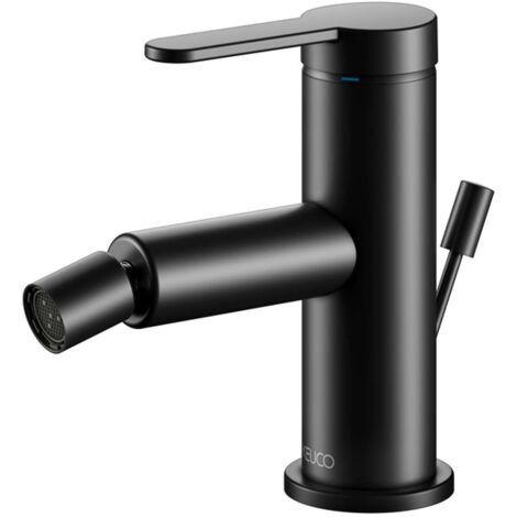 Keuco IXMO - Miscelatore per bidet, con sistema di scarico, nero opaco 59509373000