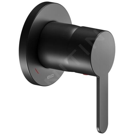 Keuco IXMO - Mitigeur de douche encastré, noir mat 59551370301
