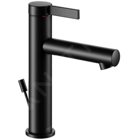 Keuco IXMO - Mitigeur de lavabo avec vidage, noir mat 59501371001