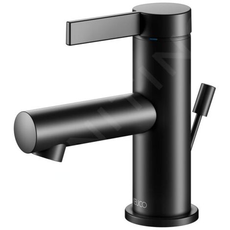 Keuco IXMO - Mitigeur de lavabo avec vidage, noir mat 59504371000