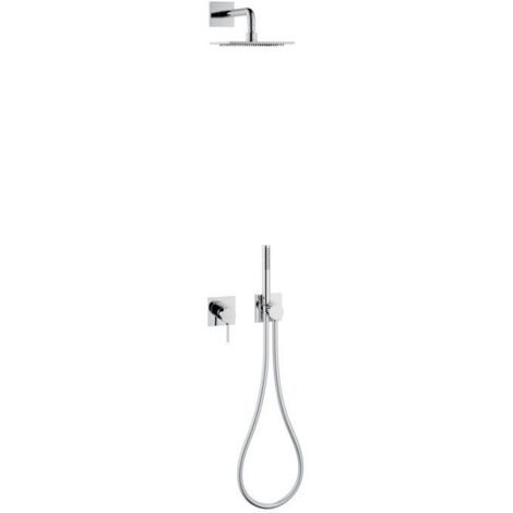 Keuco IXMO - Set de douche avec mitigeur encastré, 25 x 25 cm, chrome 59603010002