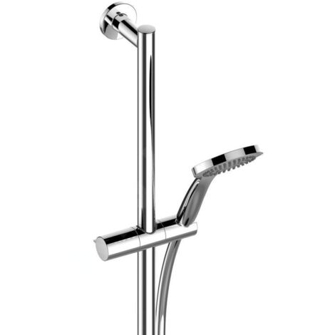 Keuco IXMO - Set de pommeau de douche, 3 jets, barre 855 mm et flexible, chrome 59587010801