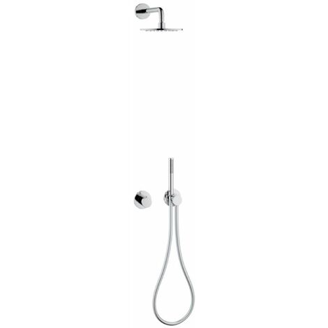 Keuco IXMO - Set doccia termostatico ad incasso, diametro 25 cm, cromo 59602010001