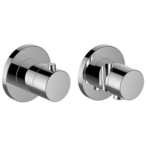 Keuco IXMO Set Thermostat 59753010021 Fertigset, Umstellventil, Schlauchanschluss, rund