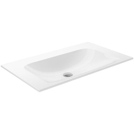 Keuco Keramik-Waschtisch X-Line 80,5x49,3cm, o. HL und Überlauf, weiß
