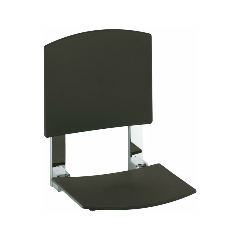 

Keuco Gmbh&co.kg - Asiento plegable Keuco Plan Care 34982, con respaldo, montado en la pared, color: Aluminio anodizado plata / gris negro