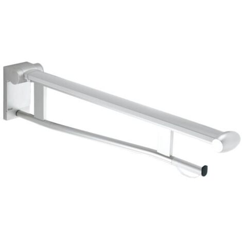 Keuco Plan Care Stützklappgriff WC 3490301073 70 cm, verchromt/schwarzgrau