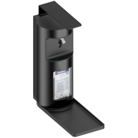 Keuco Plan - Dispensador de jabón/desinfectante, 500 ml, de pared, negro 34954370100