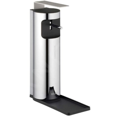 Keuco Plan - Distributeur de désinfectant, 500 ml, murale, chrome/noir 14954010400