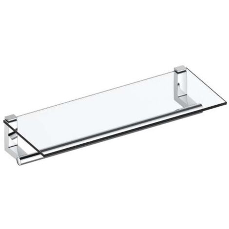Keuco Plan - Estante con toallero, longitud 60 cm, cromo/cristal 14975010000