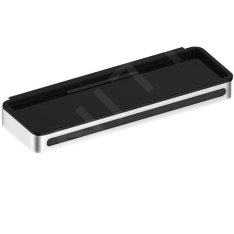 Keuco Plan - Étagère avec raclette, longueur 29 cm, inox/noir 14959070037