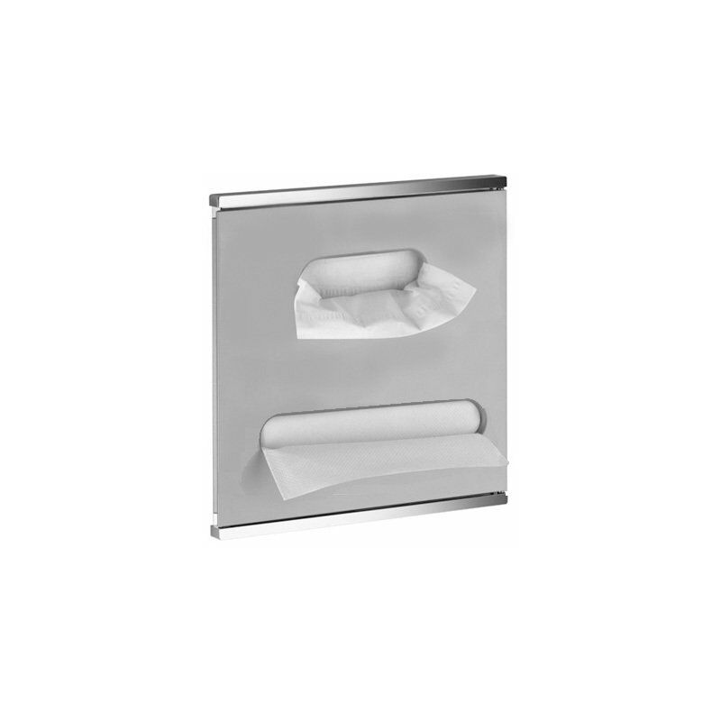 

Lavabo del módulo integral del Plan Keuco 344977, cromado y blanco, con bisagra a la derecha - 44977015102