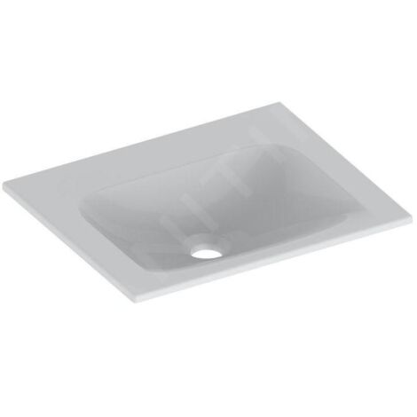 Keuco Plan - Lavabo 465x383 mm, sans trop-plein, sans trou pour robinetterie, CleanPlus, blanc 32930314600