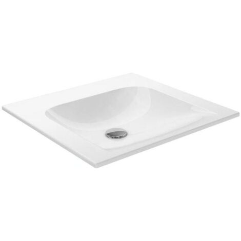 Keuco Plan - Lavabo 505x494 mm, sans trop-plein, sans trou pour robinetterie, CleanPlus, blanc 32940315000