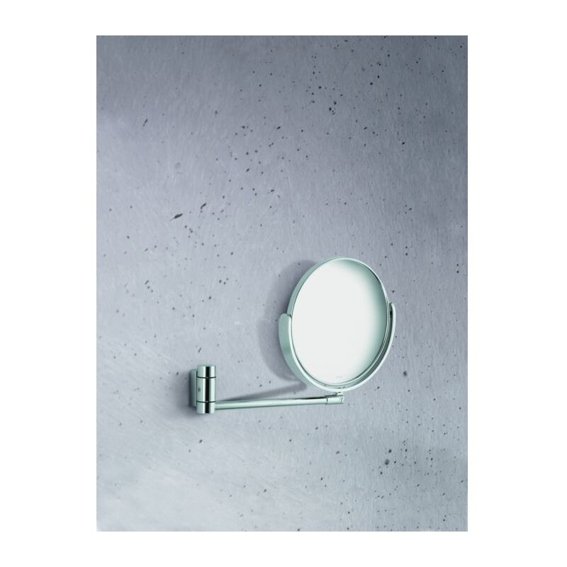 Miroir cosmétique Plan 17649010000 unbeleuchtet , Ø190 mm, chromé - Keuco