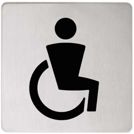 KEUCO PLAN Plaque de porte Symbole WC handicapés, à coller,