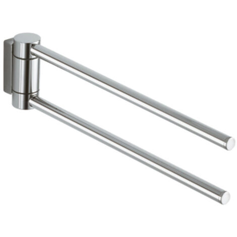 KEUCO PLAN Porte-serviettes, 300 mm, 2 bras, pivotant,