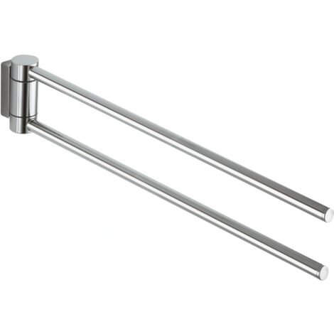 KEUCO PLAN Porte-serviettes, 300 mm, 2 bras, pivotant,