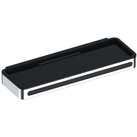 KEUCO PLAN tablette de douche avec raclette en verre, fixation